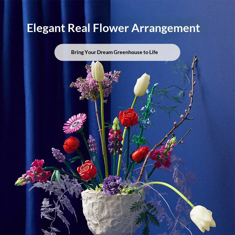 LEGO Building Blocks Assemble 10328 Rose Bundles Eternal Flowers Boys and Girls Toys Birthday Christmas Gifts