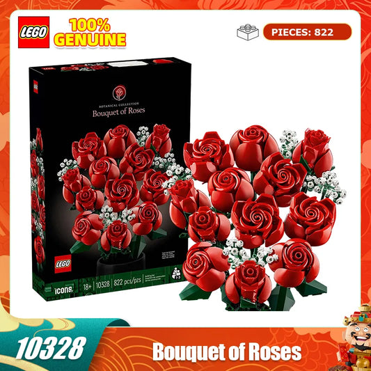 LEGO Building Blocks Assemble 10328 Rose Bundles Eternal Flowers Boys and Girls Toys Birthday Christmas Gifts